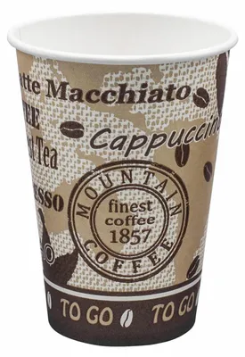 Produktbild von 100x Automatenbecher Kaffeebecher 70,3mm Ø  'Coffee Mountain' 150 ml