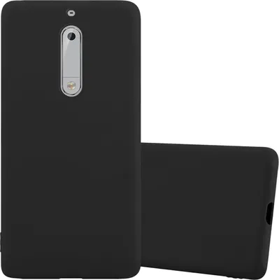 Produktbild von Cadorabo Hülle für Nokia 5 2017 Schutzhülle in Schwarz Handyhülle TPU Silikon Etui Case Cover