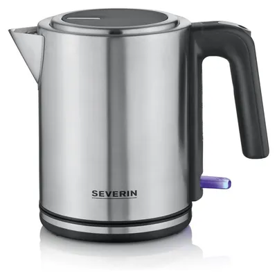Produktbild von Severin WK 3489, 1 l, 2400 W, Schwarz, Silber, Kunststoff, Edelstahl, Wasserstandsanzeige, Drahtlos