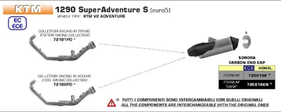 Zdjęcie produktu dla ARROW Racing kolektor ze stali nierdzewnej KTM Super Adventure S / R od roku modelowego 2021-