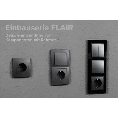 Produktbild von Třídílná sada zásuvek McPower Flair ''Beginner 2S'', antracitová barva