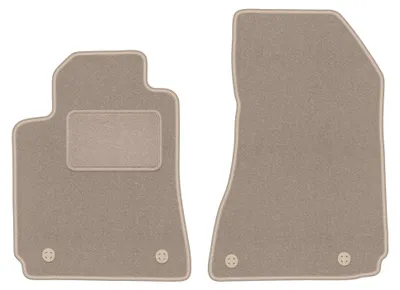 Produktbild von Velours-Fußmatten Vorne für Alfa Romeo Brera 2005-2010 (Coupé) – 2-tlg, Beige, passgenau – Wielganizator LUX