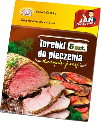 Produktbild von Jan Niezbędny, Torebki do pieczenia mięsa i warzyw 35x43, 5 sztuk