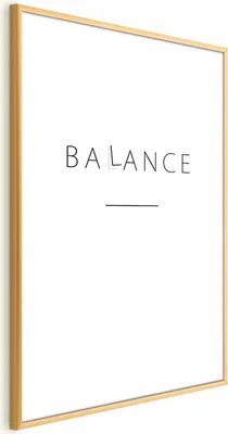 Produktbild von Posterpapier Poster - Balance 60x90 cm Text m-A-0863-ao-a