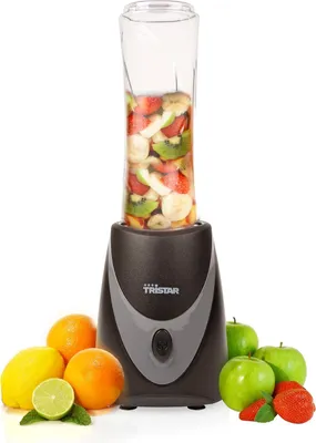 Produktbild von Tristar Smoothie Maker – 500ml Becher Blender go Edelstahlklingen mit Deckel spülmaschinenfeste Teile BL-4485