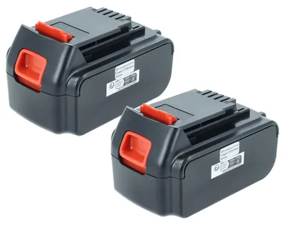 Produktbild von vhbw 2x Akku kompatibel mit Black & Decker LPHT120, LPP120, LHT120, LHT2220, LPHT120B, LDX220SBFC, LGC120, LLP120 Werkzeug (4000 mAh, Li-Ion, 20 V)