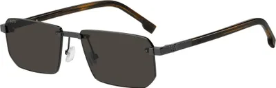 Zdjęcie produktu dla Hugo Boss BOSS 1918/S Dark ruthenium black 57/17/150 Męskie okulary przeciwsłoneczne