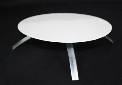 Produktbild von Kaminlochdeckel weiß beschichtet mit Isolierung 160mm bis 180mm
