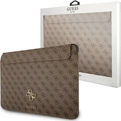 Produktbild von Guess 4G Logo Laptophülle 13" - braun, stilvoll & schützend
