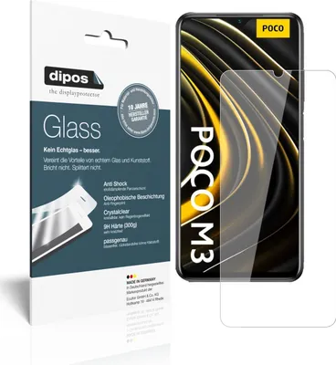 Obrázok produktu pre 2x ochranná fólia pre Poco M3 - Anti-Shock 9H fólia dipos Glass plastové sklo