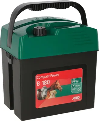 Produktbild von AKO Compact Power B180 Weidezaungerät, 9V Farbe Grün, ideal für Pferde