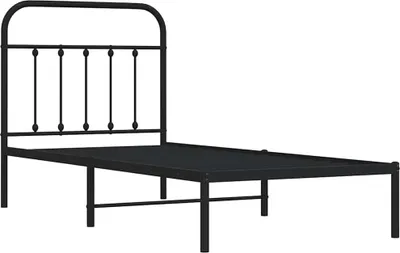 Obrázek produktu pro vidaXL Postel s čelem kovová černá 90x190 cm