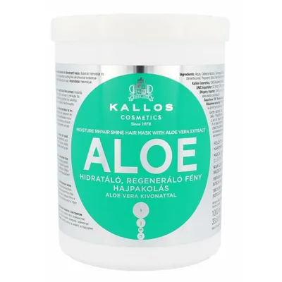 Immagine prodotto di Kallos Aloe Vera Idratazione Riparazione Lucentezza Maschera per capelli 1000 ml