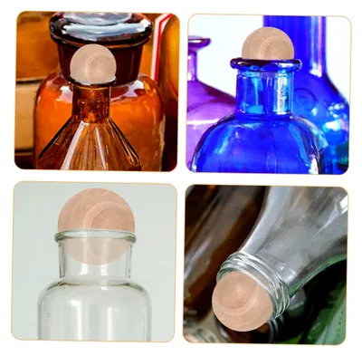Produktbild von 6 Stück Holzverschlusskugeln 30mm für Glasflaschen und Karaffen
