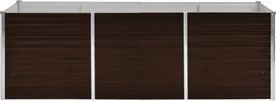 Produktbild von Hochwertigen Möbel Beete - Braun Garten-Hochbeet Braun 240x80x77cm Verzinkter Stahl NEU1576080