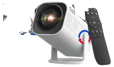 Produktbild von Projektor, LCD, 1280x720 dpi, 300 ANSI-Lumen, 40-120 Zoll, manuelle Trapezkorrektur