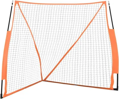 Produktbild von Tragbares Baseballnetz in Orange und Schwarz, 183x182x183 cm, Stahl, 5.92kg