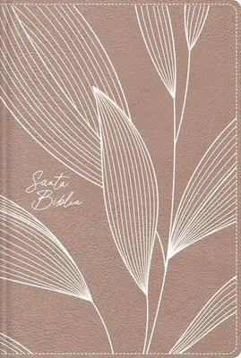 Immagine prodotto di Nbla, Sacra Bibbia, Sacra Bibbia, edizione versificata, tascabile, in pelle morbida, con chiusura, oro rosa, parole di Gesù in rosso, stampa comfort