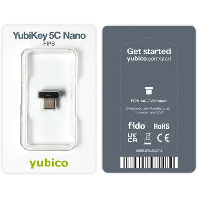 Produktbild von Yubico YubiKey 5C Nano - USB-C Sicherheitsschlüssel (5060408464274)