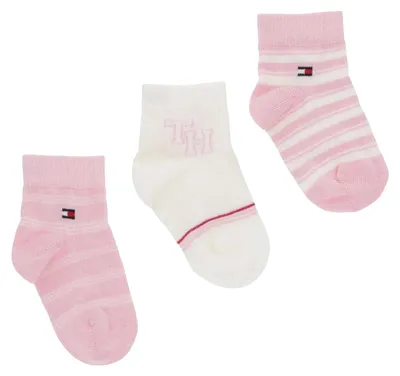 Immagine prodotto di Tommy Hilfiger - Calzini per neonati (confezione da 3) NA1091 (15-18 mesi) (rosa)