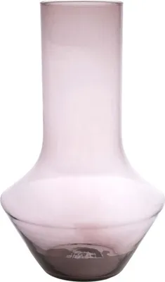 Produktbild von INNA-Glas Blumenvase Enedina aus Glas, recycelt, violett-klar, 40 cm, Ø 26 cm - Design Vase