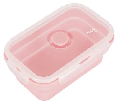 Produktbild von Faltbare Lunchbox, Rosa, 500 ml Fassungsvermögen