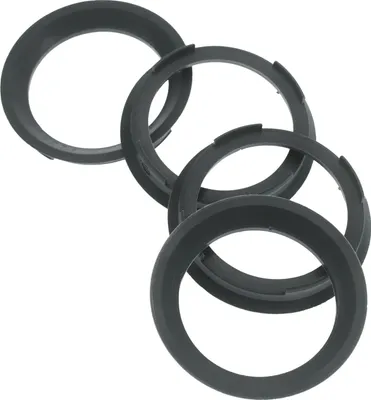 Produktbild von 4x Zentrierringe 70,4 x 57,1 mm Dunkelgrau Felgen Ringe  Germany