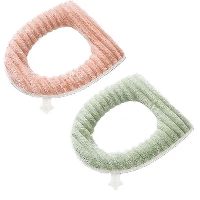 Imagen del producto de Juego de 2 fundas suaves y lavables para inodoro