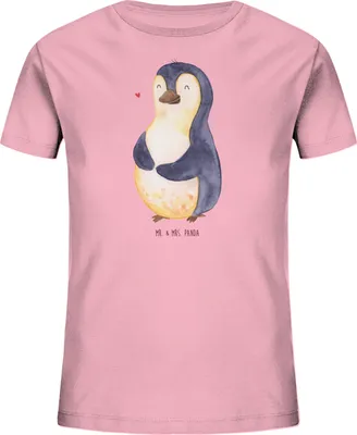 Produktbild von Mr. & Mrs. Panda Kleinkinder T-Shirt Pinguin Diät 9-11 Jahre (134/146) - Baumwolle Pink - Geschenk, Abnehmen, Kindershirt, Jungen, Pinguine, Motivation, Teenager, Kleinkind