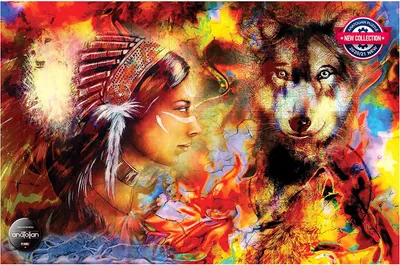 Produktbild von ANATOLIAN Puzzle Mädchen und Wolf 1500 Teile