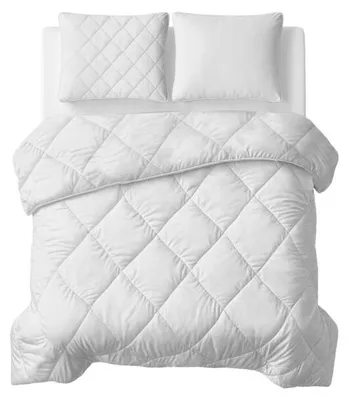 Zdjęcie produktu dla Kołdra Sleeptime Lazy, kolor beżowy, rozmiar 240 x 200 cm, w komplecie z poszewkami na poduszki