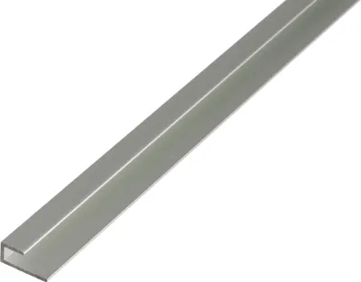 Zdjęcie produktu dla Alberts 030944 Profil zakończeniowy, samozaciskowy, aluminiowy, anodowany na srebrno, 1000 x 20 x 9 mm