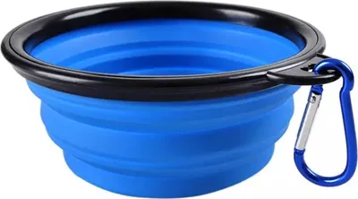 Image de Gamelle en gel pliable 350 ml bleu