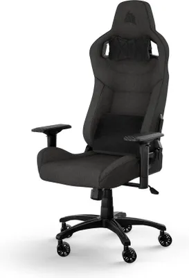Produktbild von Famanu Gamingstuhl mit verstellbarem Nacken- und Lendenkissen aus viskoelastischem Schaumstoff - Schwarz (Carbon)
