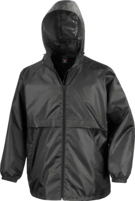 Image de Veste Result Core pour hommes, légère, imperméable, coupe-vent BC898 (L) (Noir)