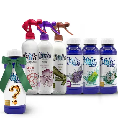 Produktbild von Angebot: Lufterfrischer Sport, Chill Out, Oud & Allzweckduft Lavendel, Lemon, Clean + Überraschungsgeschenk.