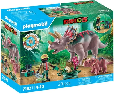 Image de PLAYMOBIL PLAYMOBIL 71821 Tricératops avec jeune animal Autre