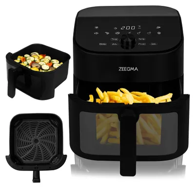 Heißluftfritteuse 6,5L, 1600W, 10 Programme, LCD, fettarm