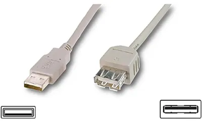 Image de Logilink Rallonge USB 2.0, USB A femelle, USB A mâle, 3 m, Gris