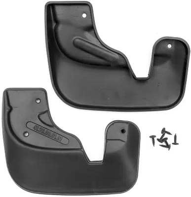 Produktbild von FROSCH Passgenaue Gummi Schmutzfänger Spritzschutz Kotflügel Vorne für RENAULT Sandero, 2010-2014, Fließheck 5 Türen, 2 Teileg mit Befestigung