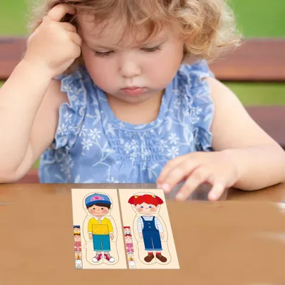 Produktbild von Menschlicher Körper Puzzle für Kinder Holzstruktur Anatomie Puzzles Organbewusstsein Lehrmittel Jungen Mädchen