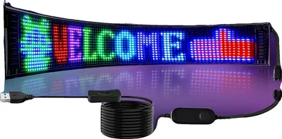 Obrázok produktu pre Zobrazovací panel LED, ovládaný aplikáciou, animácie RGB, 12X48CM