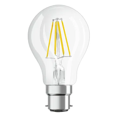 Produktbild von Osram LED Filament Leuchtmittel Parathom Birnenform 7W = 60W B22d klar 806lm warmweiß 2700K DIMMBAR