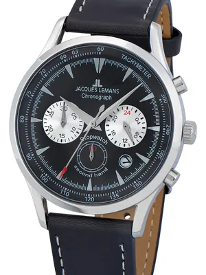 Zdjęcie produktu dla Jacques Lemans - 1-2068A - Zegarek na rękę - Męski - Kwarcowy - Chronograf - Retro Classic