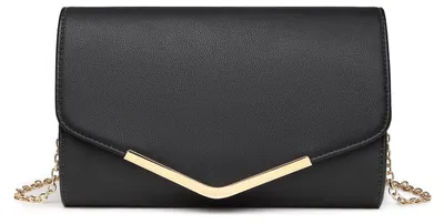 Produktbild von Miss Lulu Damen Clutch Elegante Umschlag Abendtasche mit Kette Hochwertige Handt