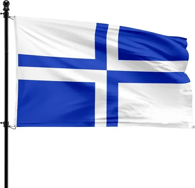 Productafbeelding van Gemeentevlag Kruisem, 90 x 150 cm, polyester, geschikt voor vlaggenmast