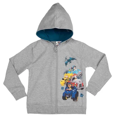 Produktbild von Paw Patrol Kapuzenpullover für Jungen mit Reißverschluss Hoodie Sweatjacke Grau 110-116