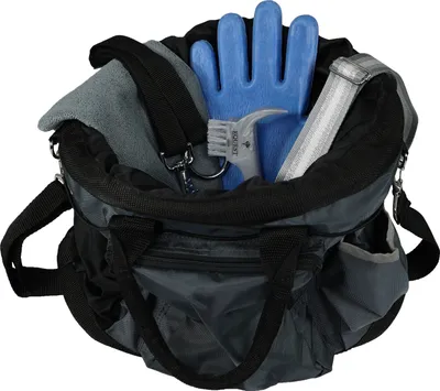 Produktbild von EQuest Grooming Bag befüllt - Putztasche mit Inhalt für die Pferdepflege, grau
