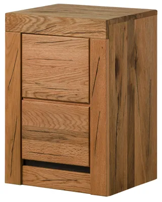 Immagine prodotto di MASSIVMOEBEL24 | Mobile pensile in legno di rovere 44x35x63 oliato - natur MONTREUX #57