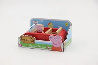 Immagine prodotto di Auto di legno Peppa Pig + figurina